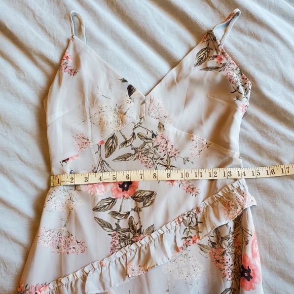 Stelen Romantic Floral Ruffle Asymmetric Dress - Picture 5 of 7